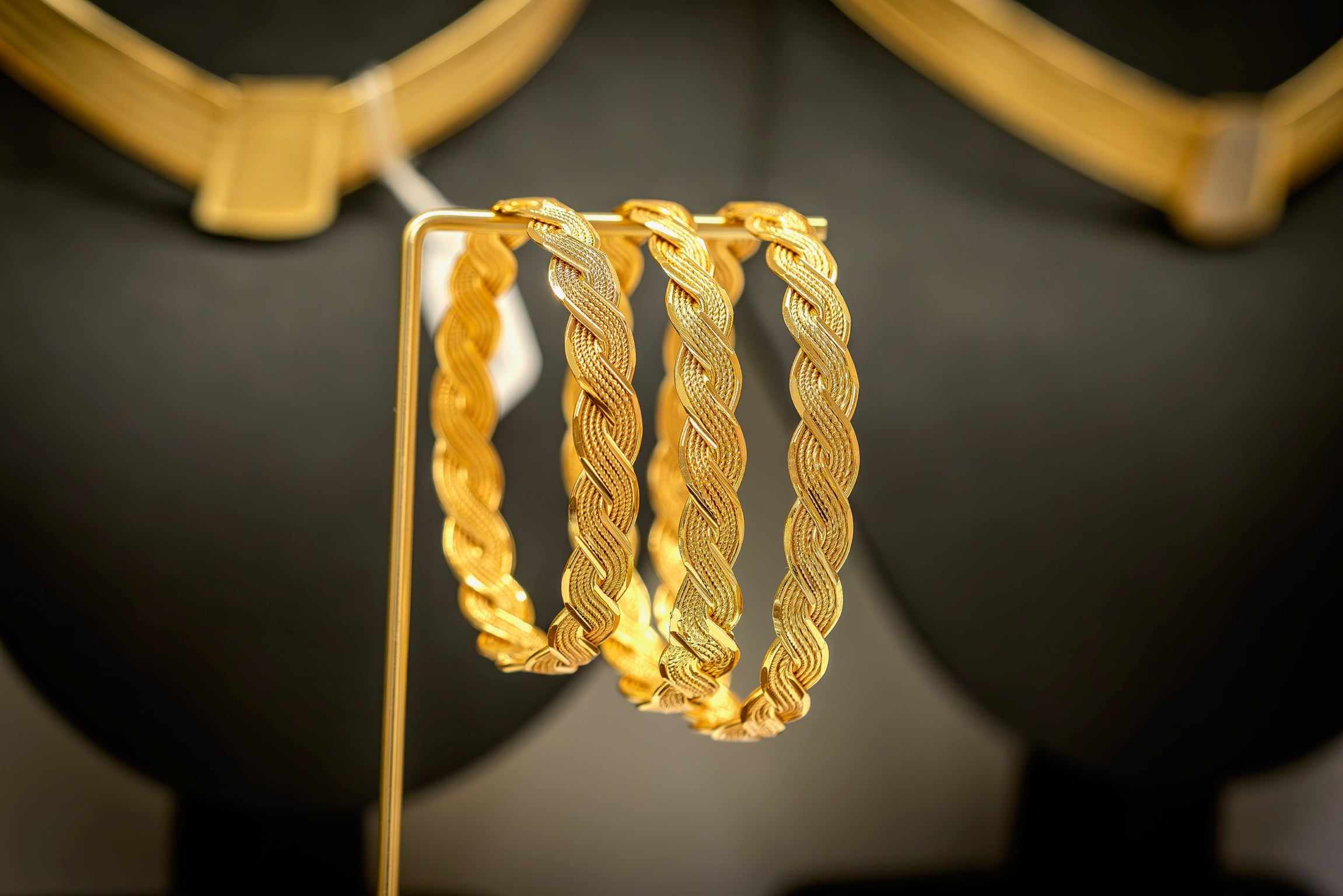 Altın Kaplama BRACCIALE IN MAGLIA DEMO -ORGA0012 - Mad Gold bracciali lavorati a maglia