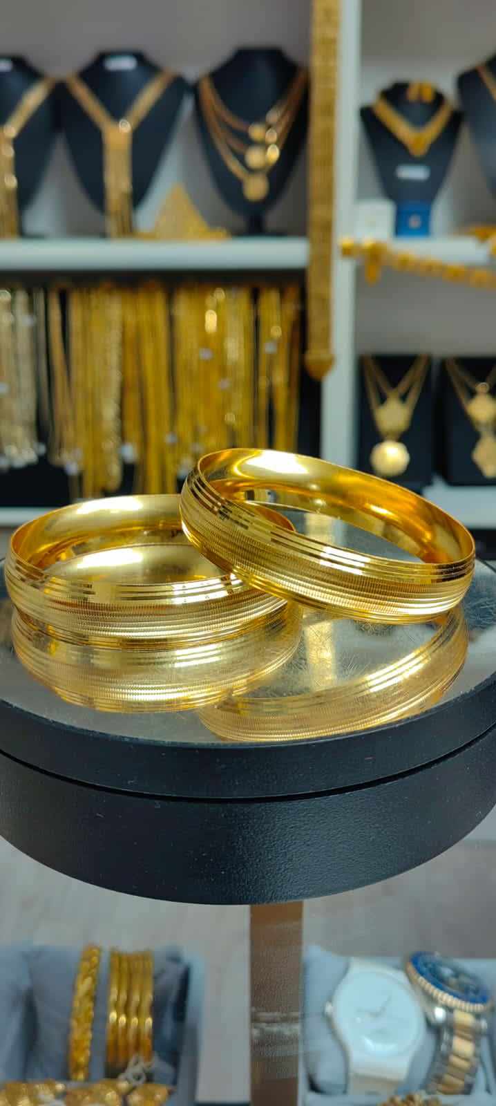 Altın Renginde Lak Kaplama BRACCIALE 1,50 cm - BCBL006 - Mad Gold bracciali da 1,50 cm