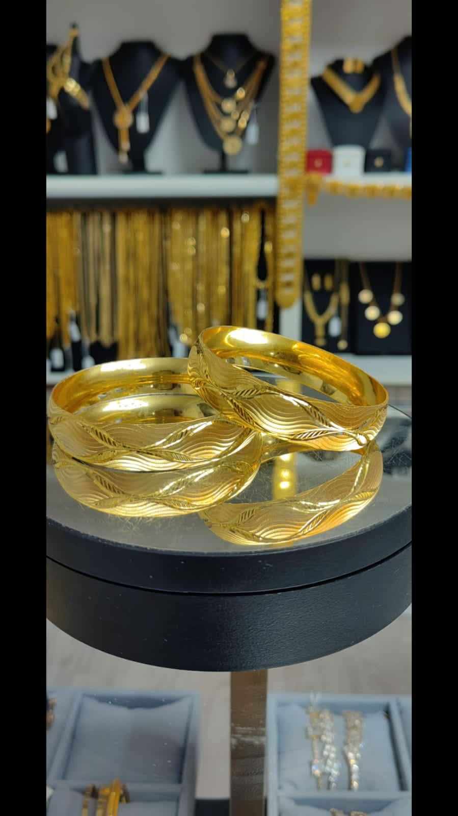 Altın Renginde Lak Kaplama BRACCIALE 1,50 cm - BL15024 - Mad Gold bracciali da 1,50 cm