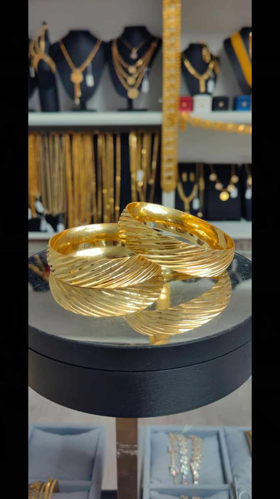 Altın Renginde Lak Kaplama BRACCIALE 1,50 cm - BL15045 - Mad Gold bracciali da 1,50 cm