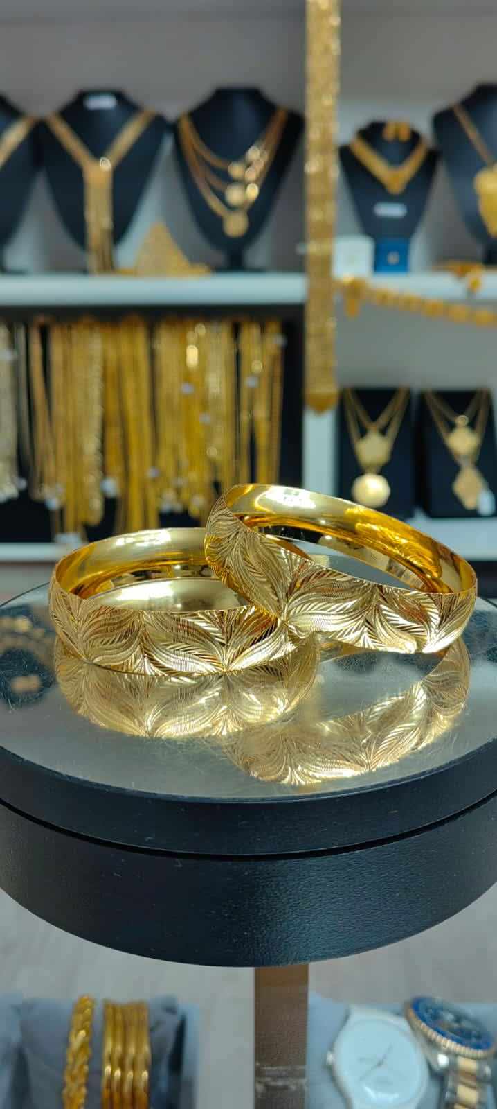 Altın Renginde Lak Kaplama BRACCIALE 1,50 cm -BCBL001 - Mad Gold bracciali da 1,50 cm