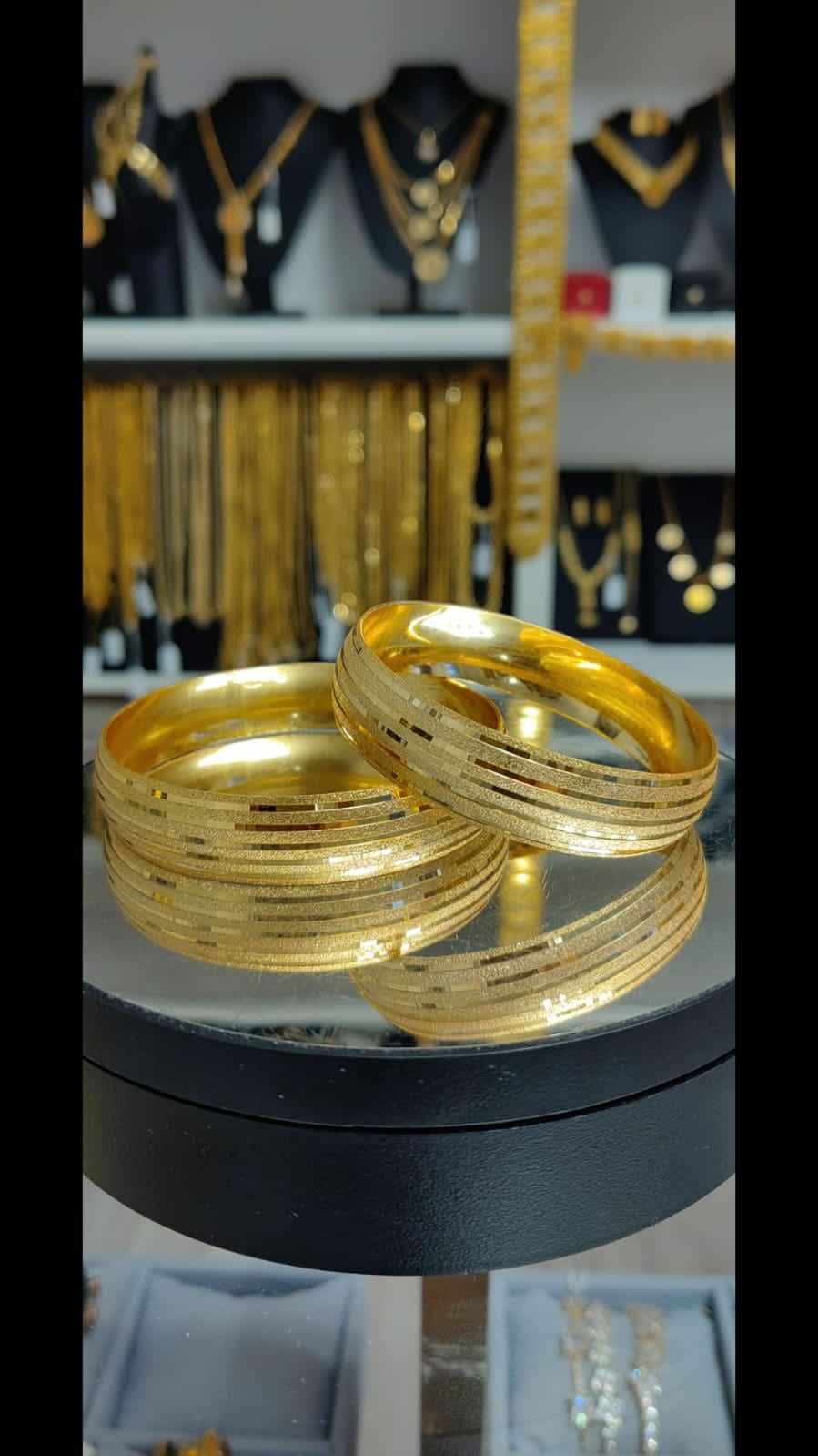 Altın Renginde Lak Kaplama 1.50cm BİLEZİK - BL15007 - Mad Gold bracciali da 1,50 cm
