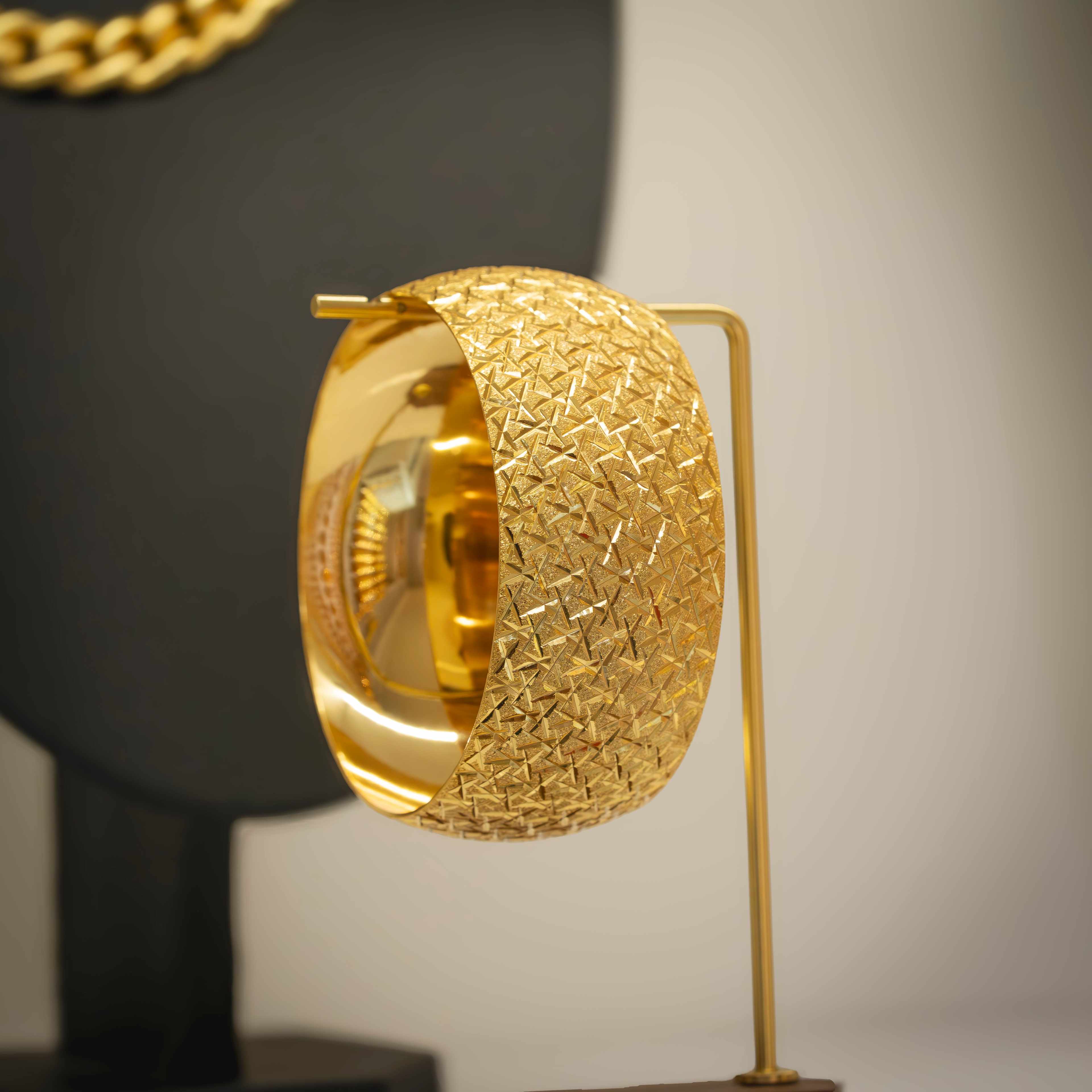 Altın Kaplama BRACCIALE DEMO IN VETRO ROTTO DA 3 cm - Mad Gold bracciali da 3 cm