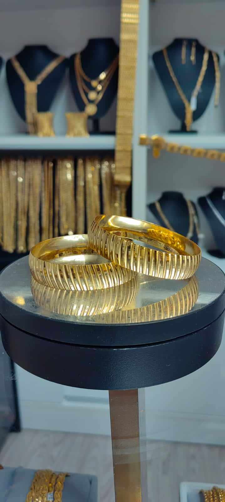 Altın Renginde Lak Kaplama BRACCIALE 1,50 cm -BBCBA0050 - Mad Gold bracciali da 1,50 cm