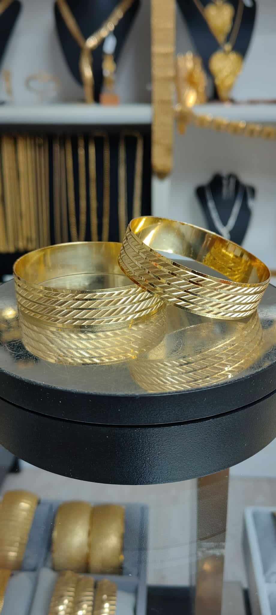 Altın Renginde Lak Kaplama BRACCIALE TRABZON 1,50 cm - BL15054 - Mad Gold bracciali da 1,50 cm