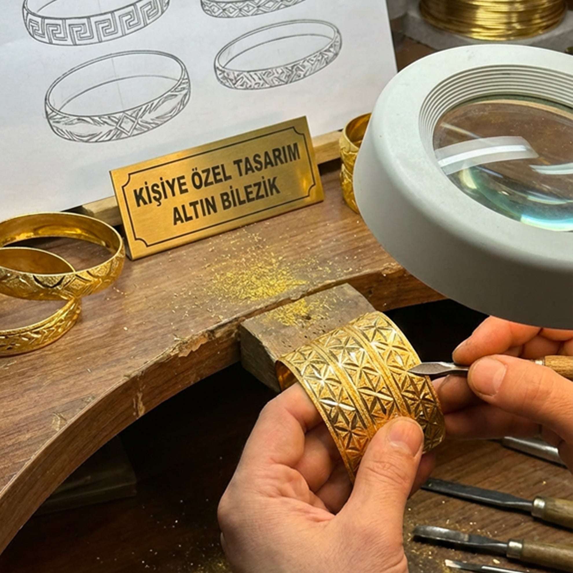 Kişiye Özel Üretim Demo Bilezik 1cm ( 10mm )