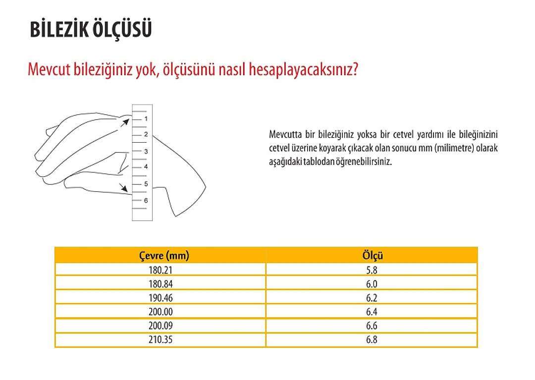 1.50 cm Kumlıu Model DEMO Bilezik