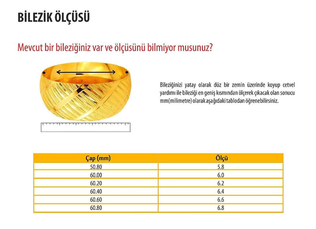 1.50 cm Kumlıu Model DEMO Bilezik
