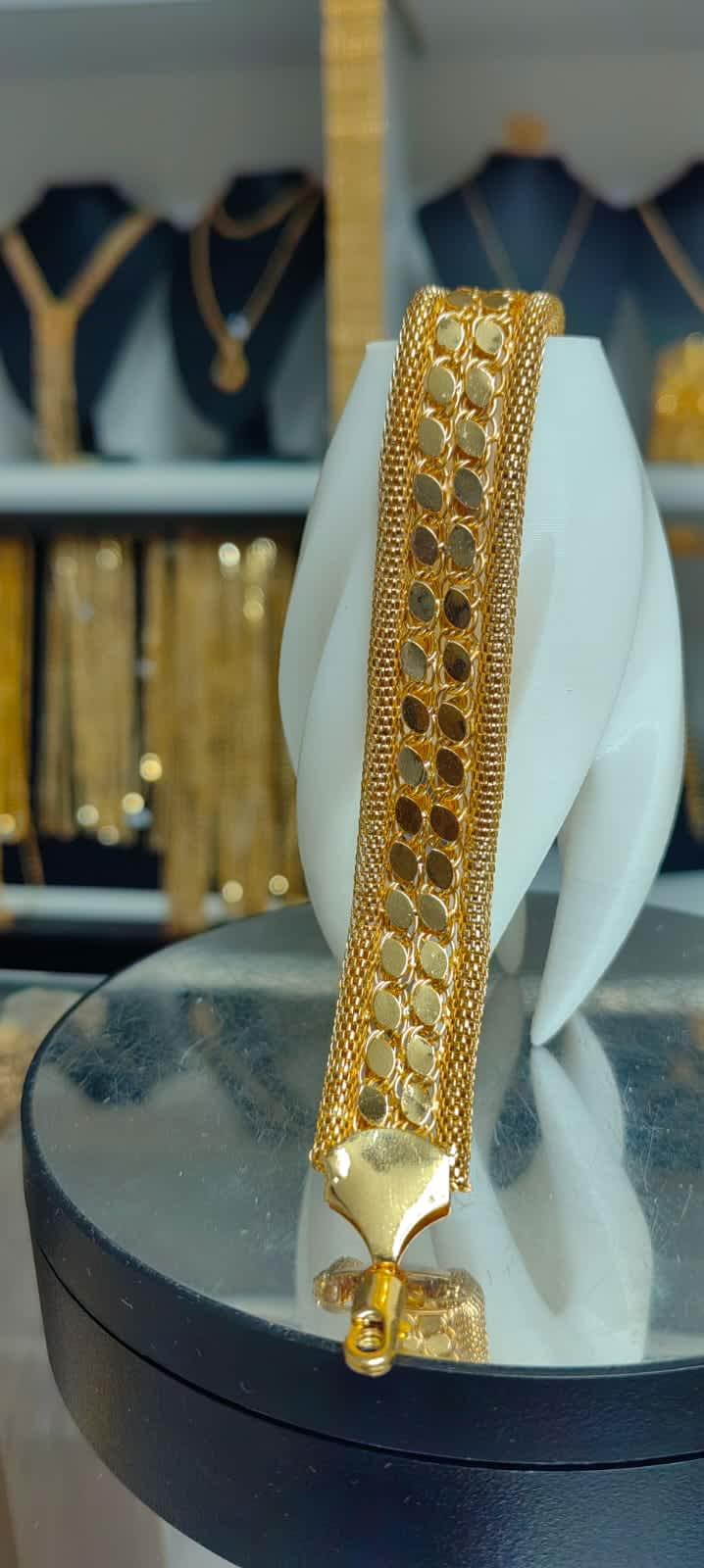 İkili pullu arpa bileklik ön görüntüsü, şık ve zarif bileklikler kategorisinde yer alan İPABA003 modeli