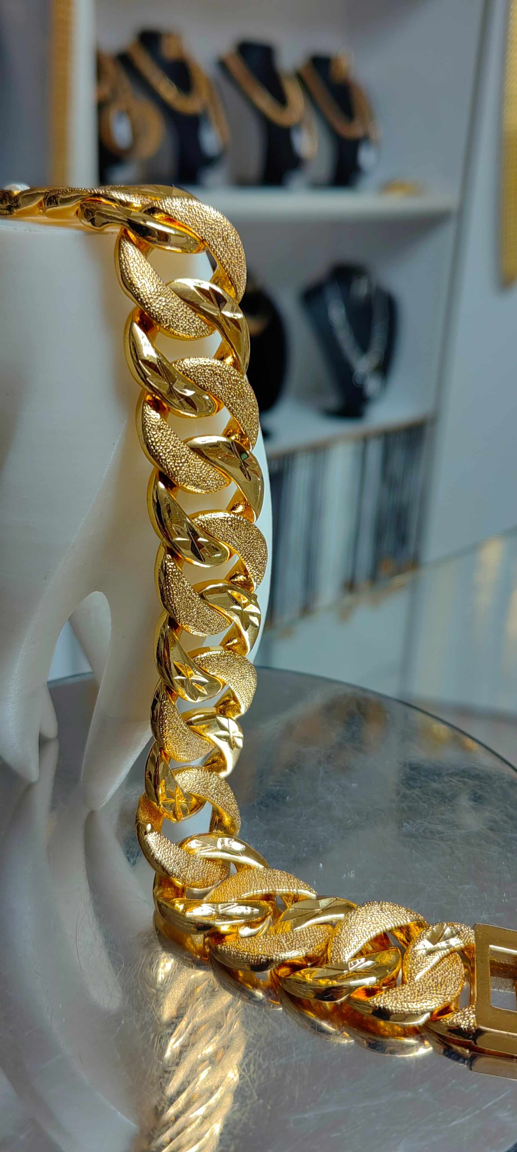 Mikron Kaplama Samanyolu şık bileklik - Mad Gold vòng tay