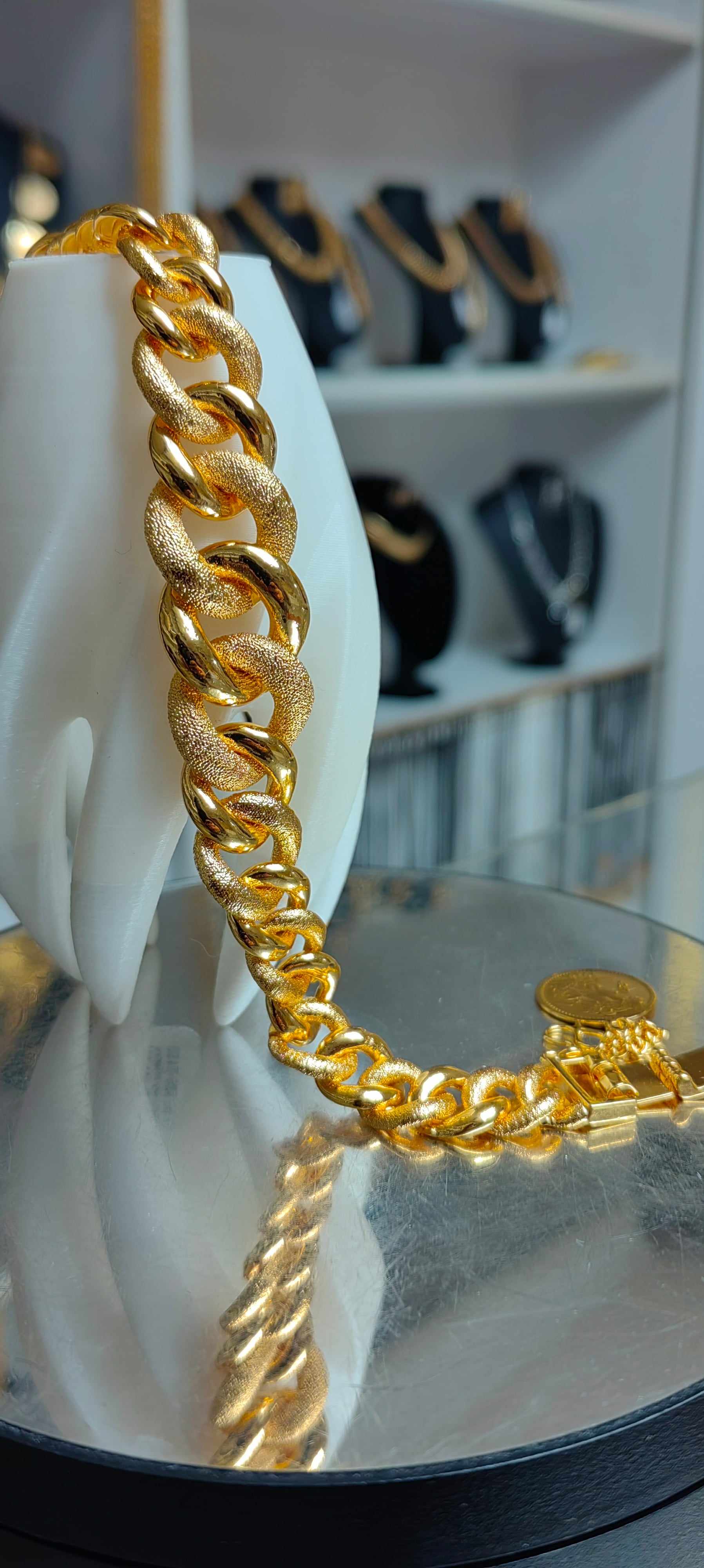 Mikron Kaplama Gurmet model uzay yolu bileklik - Mad Gold vòng tay