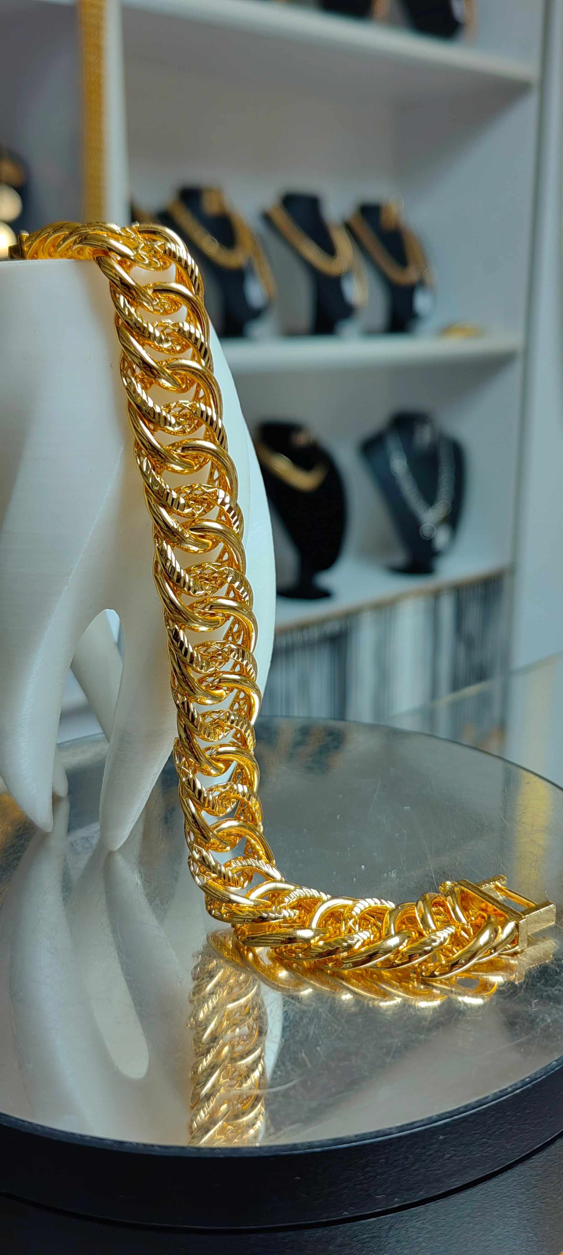 Mikron Kaplama Gurmet model samanyolu bileklik - Mad Gold vòng tay