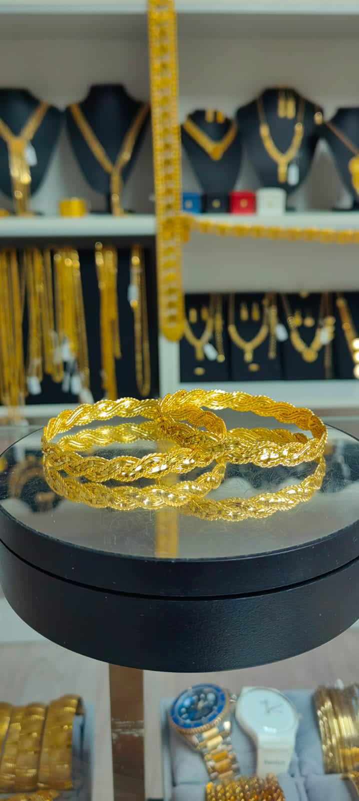 Altın Kaplama Wire Mirrored Buse Demo - ORGA011 - Mad Gold náramky