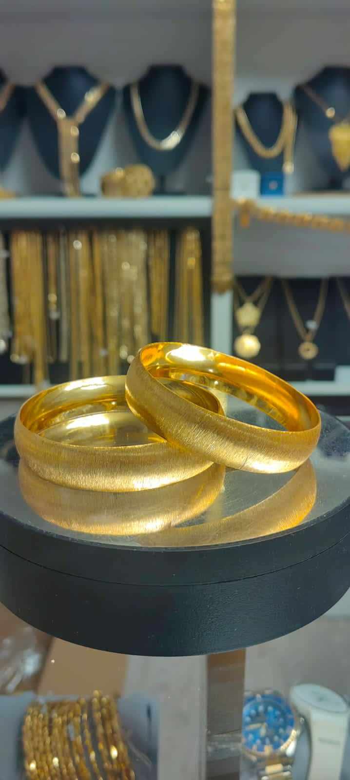 Altın Renginde Lak Kaplama 1,50 cm BİLEZİK - BCBL0011 - Mad Gold 1.50 cm bilezikler
