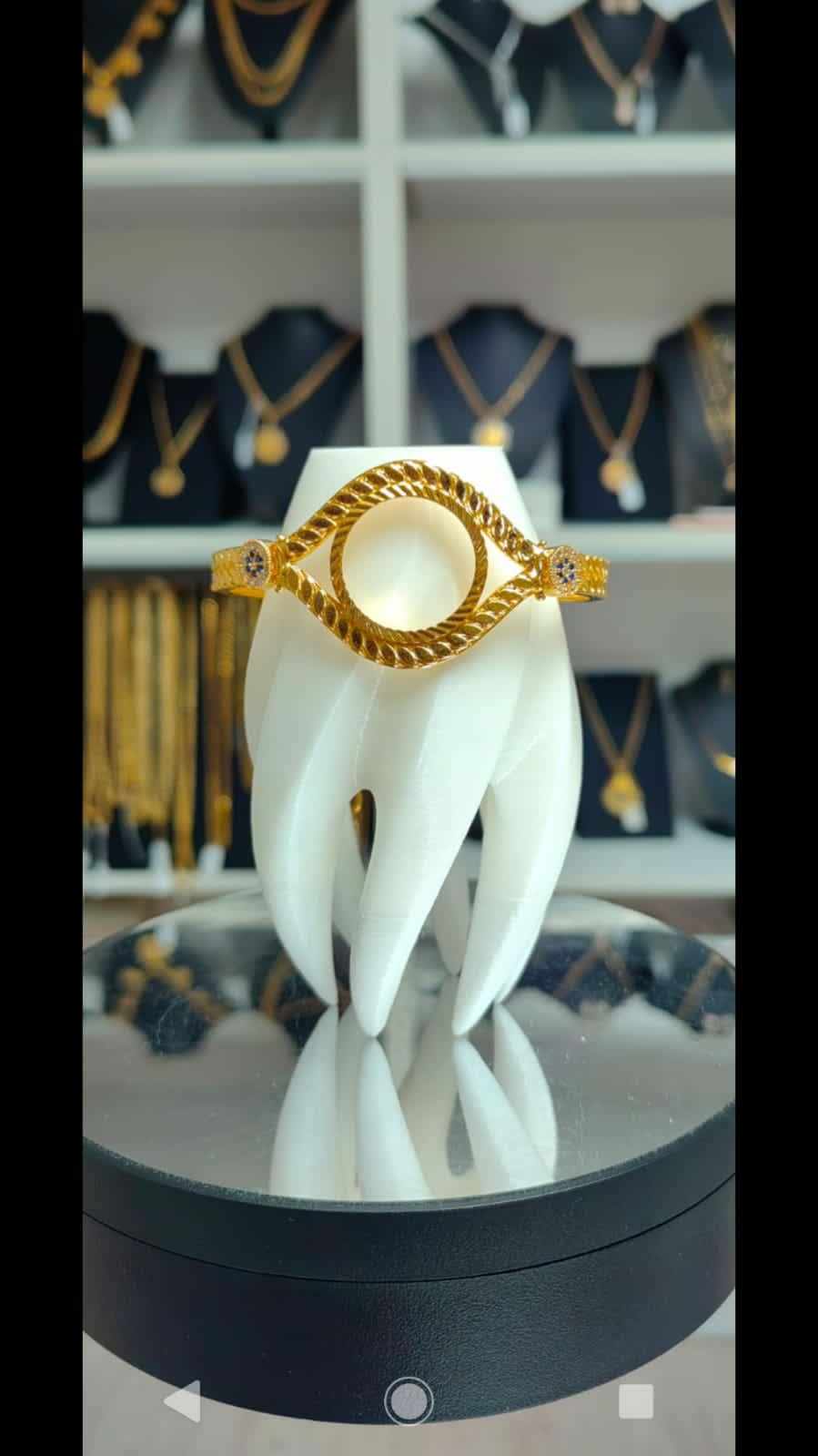 Altın Renginde Lak Kaplama Pulsera Media Oro - Mad Gold esposas