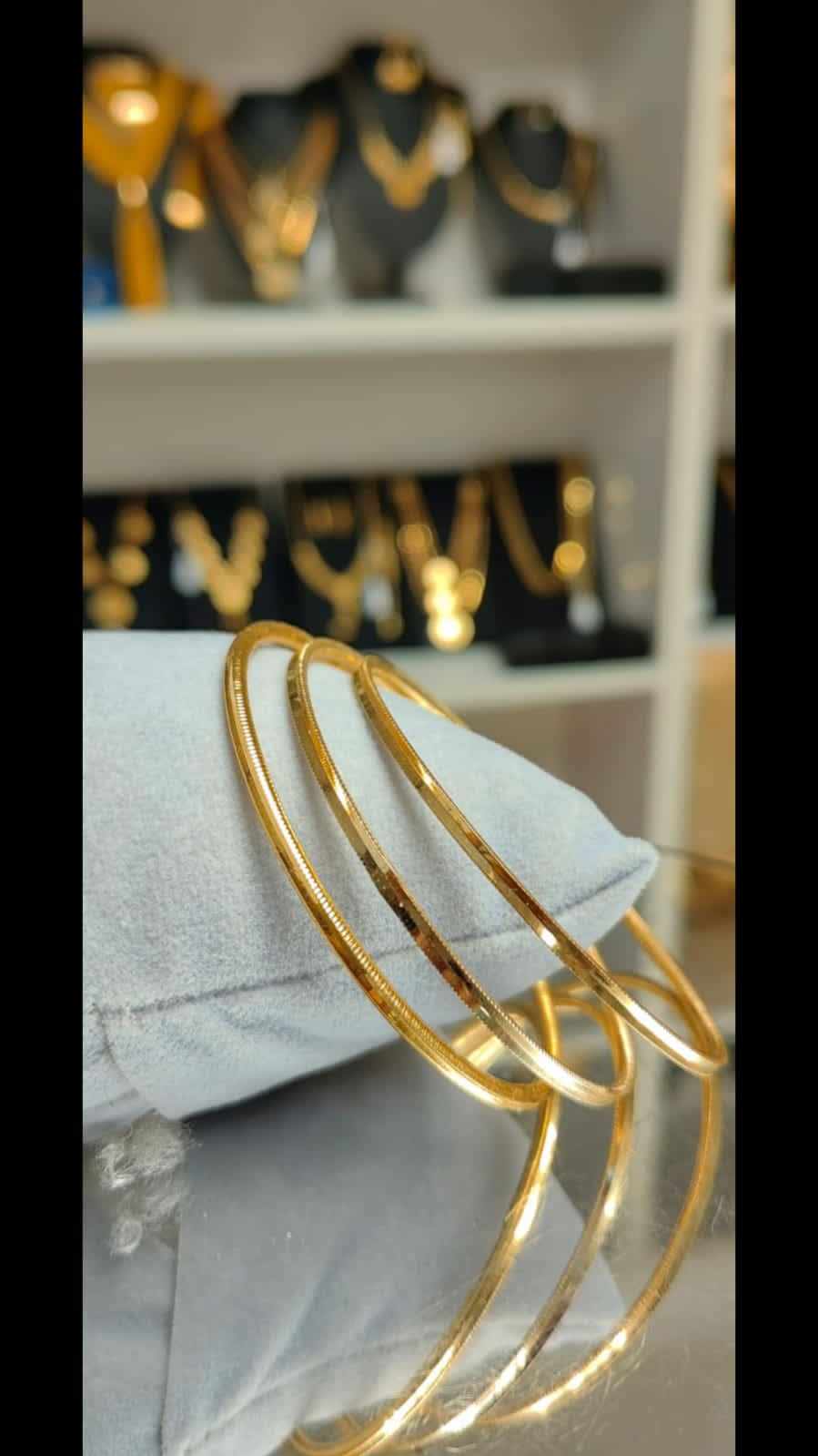 Altın Renginde Lak Kaplama Ray Ajda Bilezik - AJA003 - Mad Gold ajda bilezikler