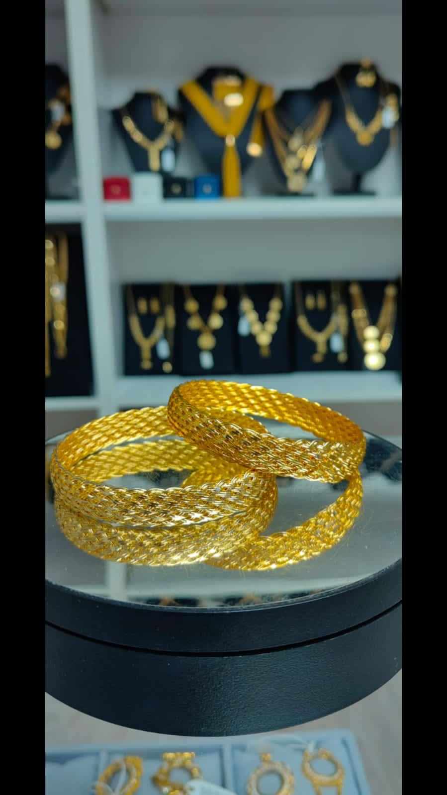 Altın Renginde Lak Kaplama Náramek do košíku - ORGA010 - Mad Gold pletené náramky