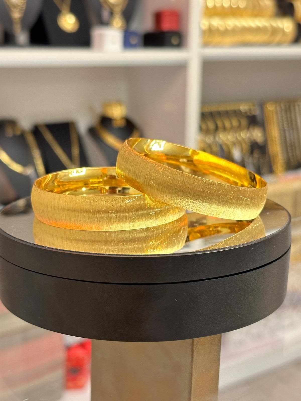 Altın Kaplama 1,50 cm třpytivé náramky Demo - BA15003 - Mad Gold 1,50 cm náramky