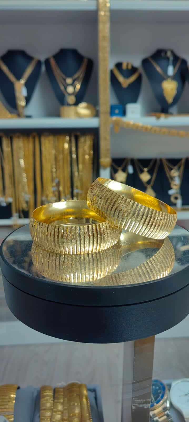 Altın Renginde Lak Kaplama 2 cm Blezik -İCBL003 - Mad Gold diğer