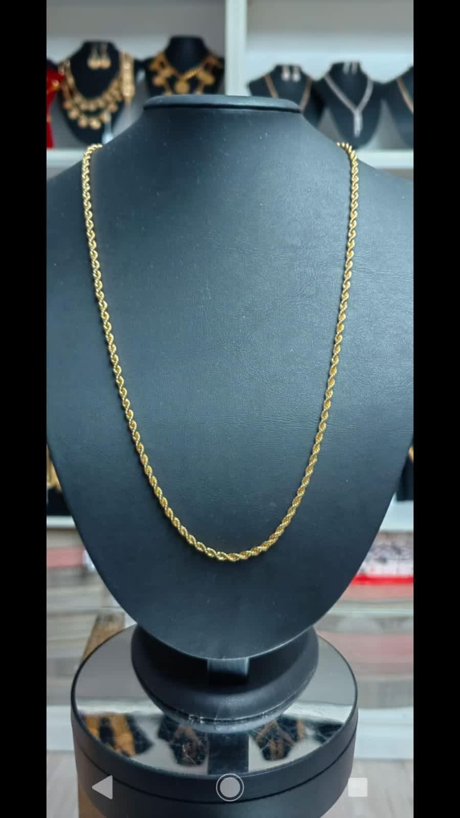 60 cm Halat Zincir ZA006 modelinin ön yüzü, Zincirler kategorisinde yer alan ürün