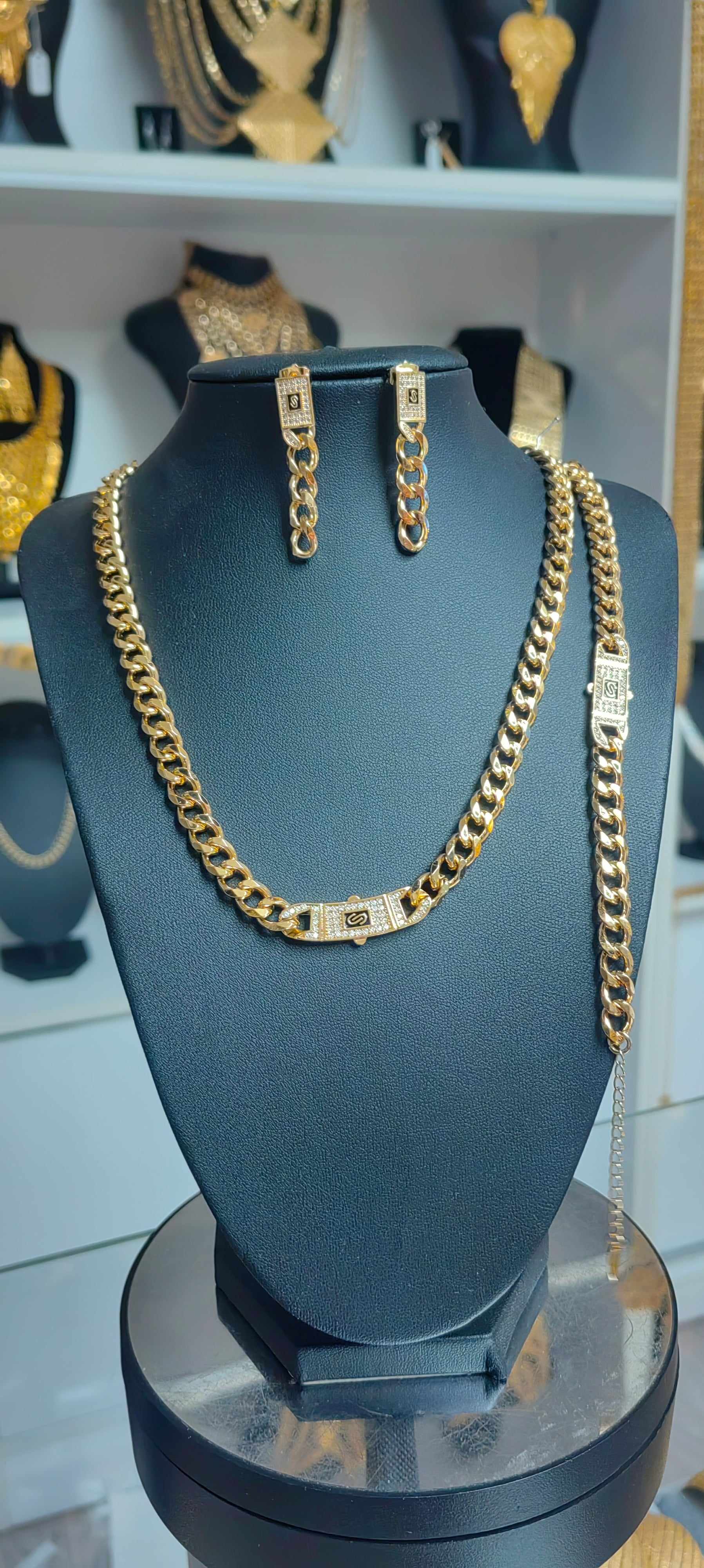 Mikron Kaplama Gurmet set zirkon taşlı - Mad Gold setler