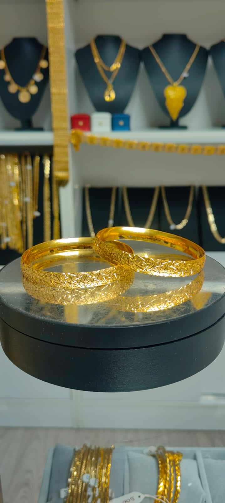 Altın Renginde Lak Kaplama 1.00 cm Cam Kırığı BİLEZİK - BCBL001 - Mad Gold 1 cm bilezikler