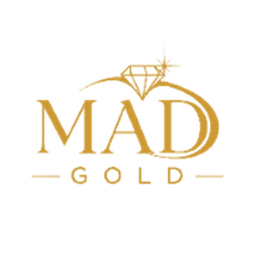 Men's gold plated Cuban link chain lying flat showing flattened interlocking links