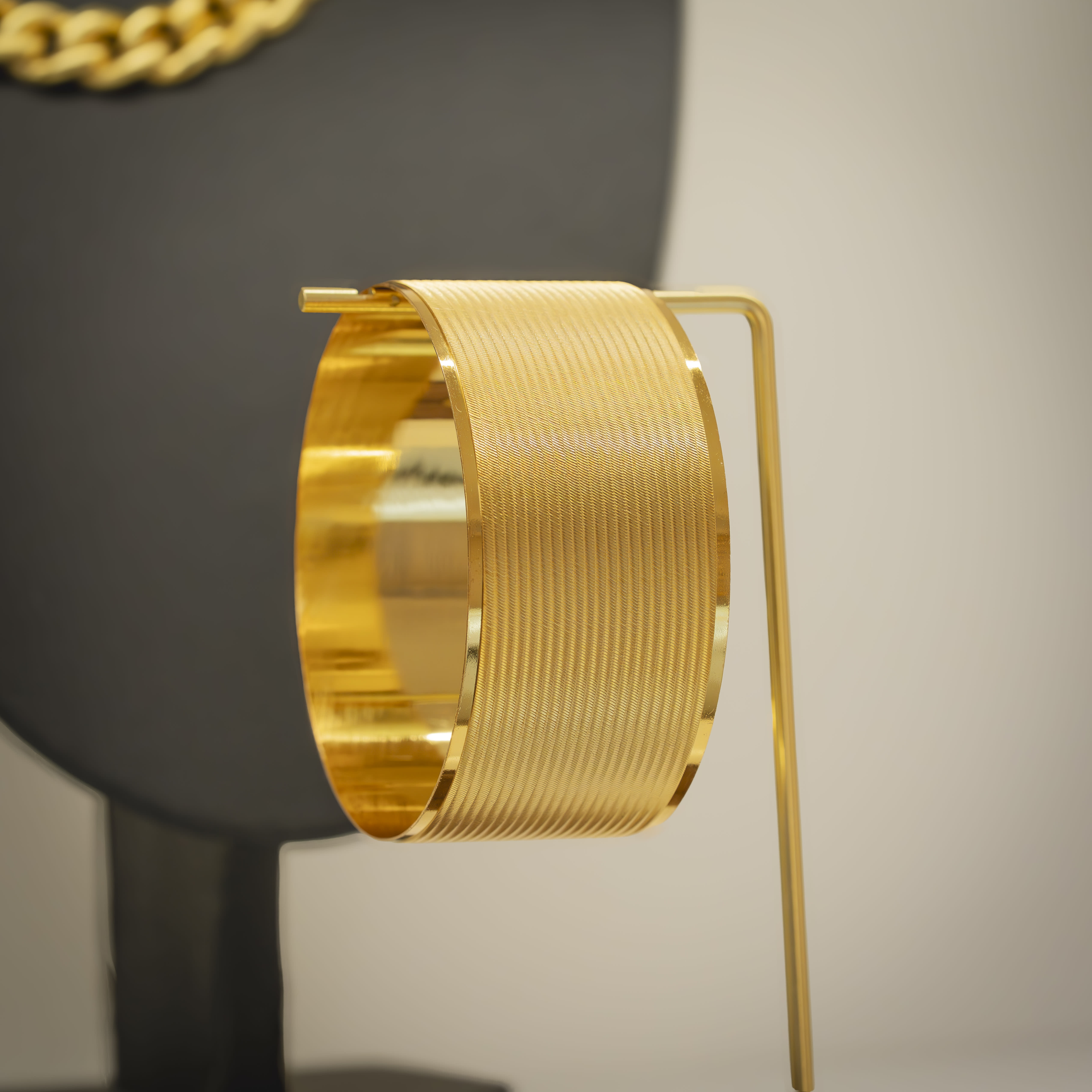 سوار طرابزون 3.00 سم - أساور 3 سم | Mad Gold İmitasyon هدية مجوهرات رأس السنة - سوار طرابزون 3.00 سم - أساور 3 سم