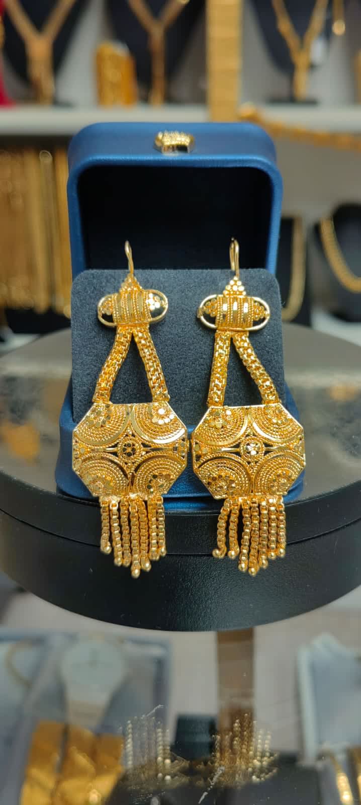 altın kaplama küpe modelleri ve bakımı - Hint Küpe -HKPL014 - Hint Küpeler