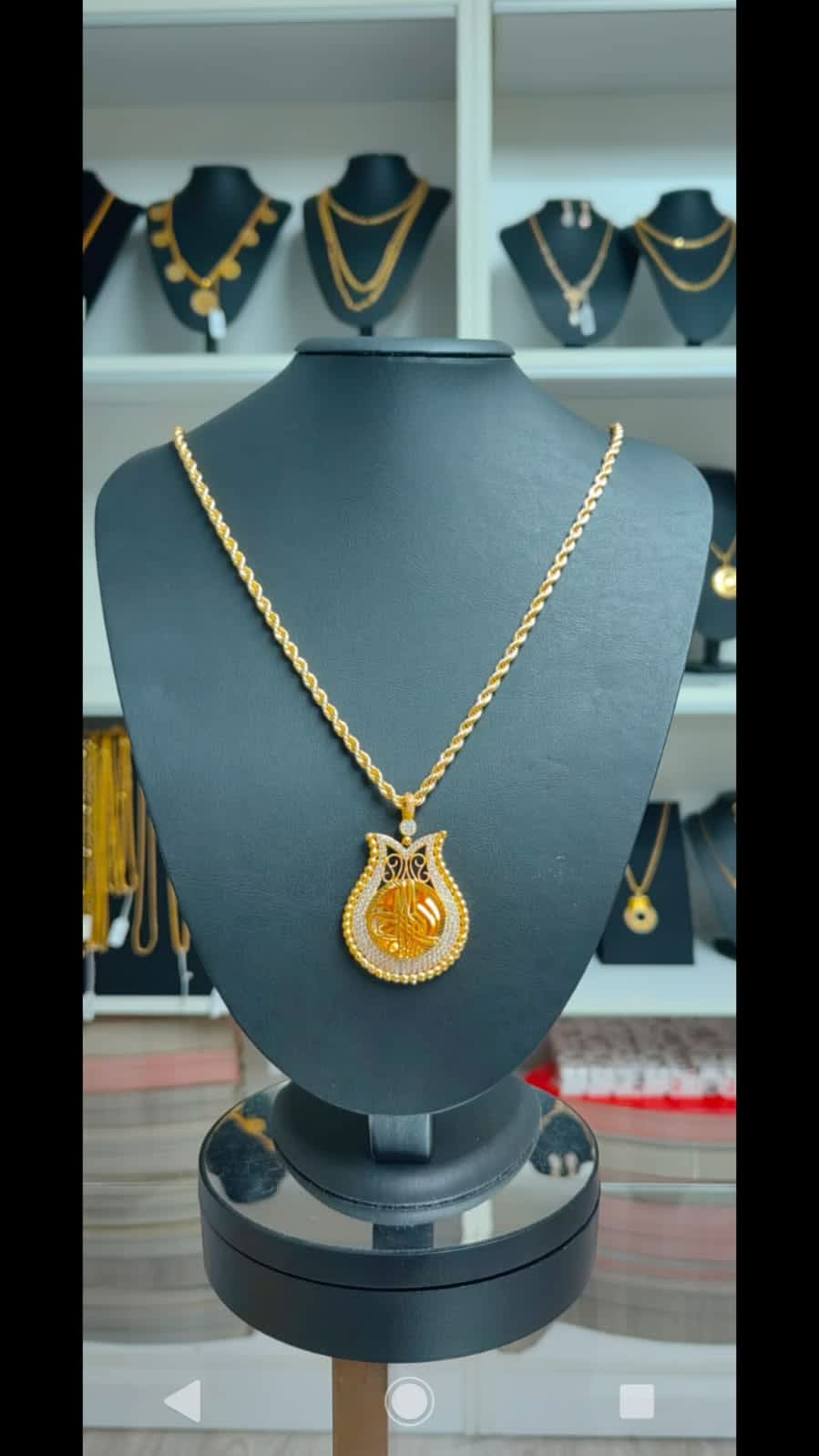 Orta Tuğralı Lale Kolye - OTLKA026 | Mad Gold İmitasyon takı e-ticaret dönüşüm oranı artırma - Orta Tuğralı Lale Kolye - OTLKA026